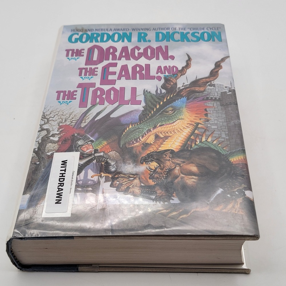 Gordon R. Dickson The Dragon, the Earl, and the Troll Hardcover 1st Ed Good